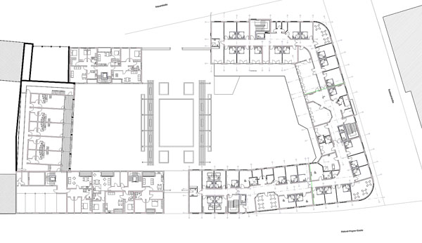 Grundriss EG Seniorenresidenz