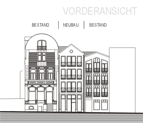 Vorderansicht - Neue Strassenfront
